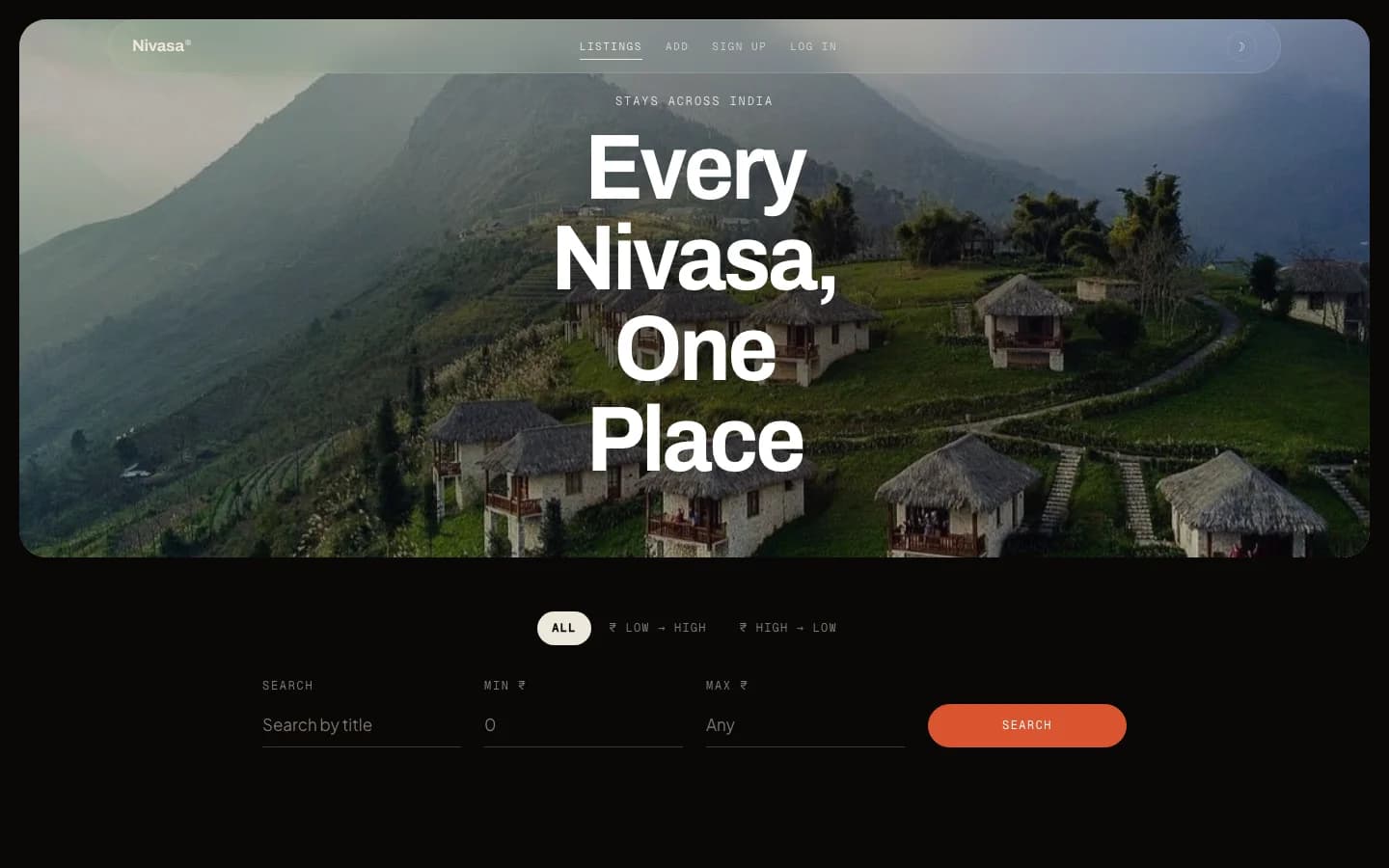 Nivasa home page